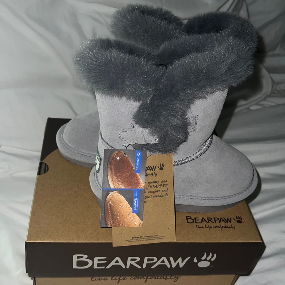 Toddler Gray Bearpaw boots